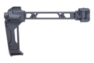 Strike Industries Picatinny compatible folding brace, black.